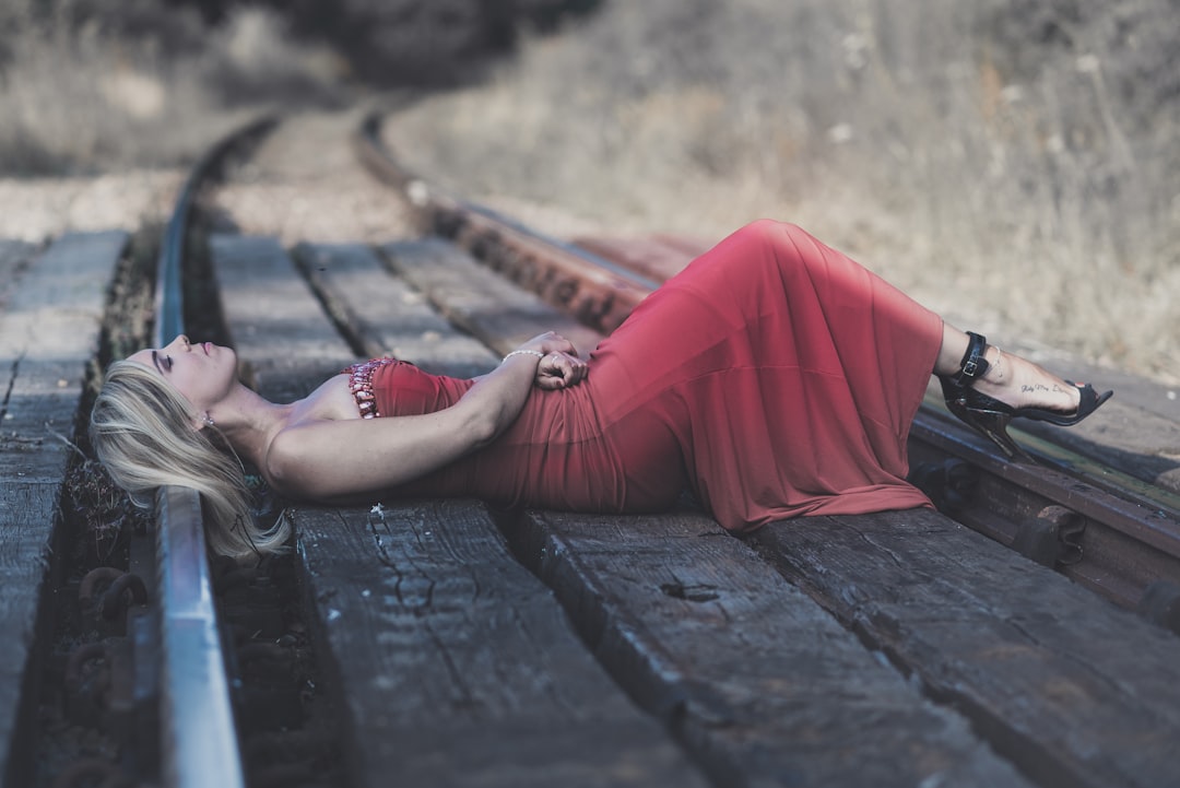 Photo red dress